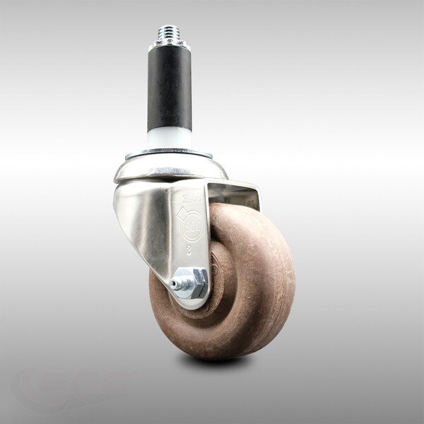 3 Inch 316SS High Temp Glass Filled Nylon 1 Inch Expanding Stem Caster SCC